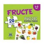 Fructe - Puzzle pentru podea cu 20 de piese (3-6 ani)