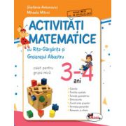 Activitati Matematice cu Rita Gargarita si Greierasul Albastru - Caiet - Grupa mica 3-4 ani