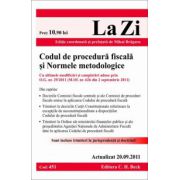Codul de procedura fiscala si normele metodologice (actualizat 20 septembrie 2011)