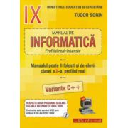 Manual de Informatica, clasa a IX-a. Intensiv sau clasa a X-a Real (v. C++)