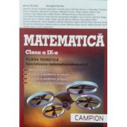 Matematica FILIERA TEORETICA pentru clasa a IX-a. Specializarea matematica informatica (Trunchi comun si curriculum diferentiat de tip M, mate-info)