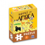 Animale din Africa: Puzzle