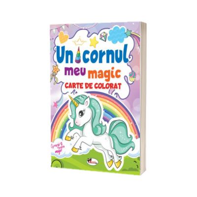 Unicornul meu magic, carte de colorat